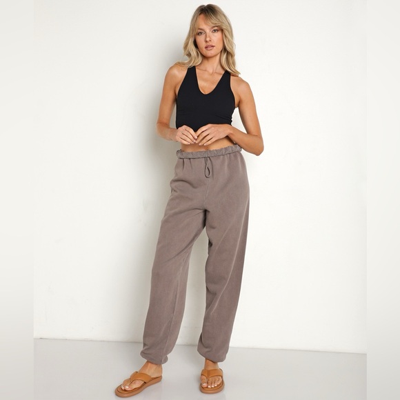 NWT Joah Brown Oversized Jogger Sweatpants M/L - Picture 5 of 15